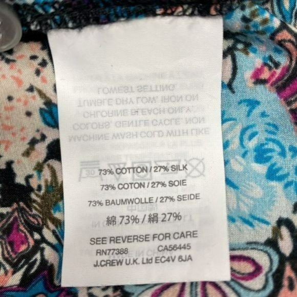 RELISTED J. Crew Floral Ruffle Blouse - Picture 7 of 8